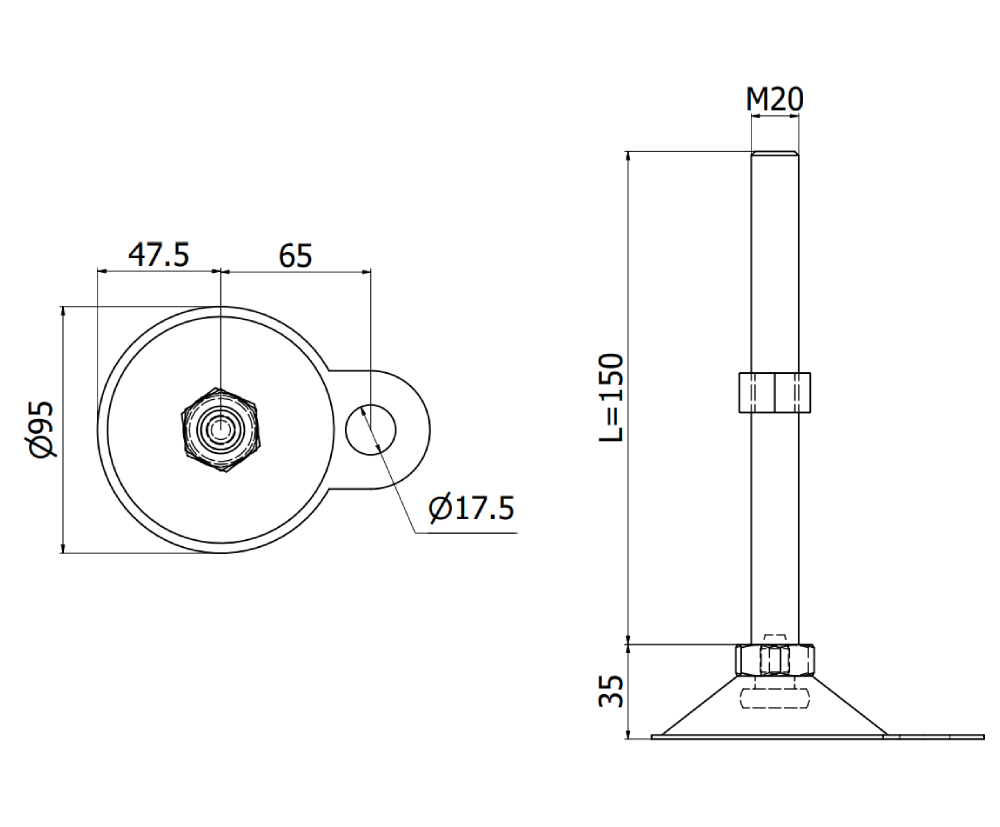 PTF-GSFM-M20X150
